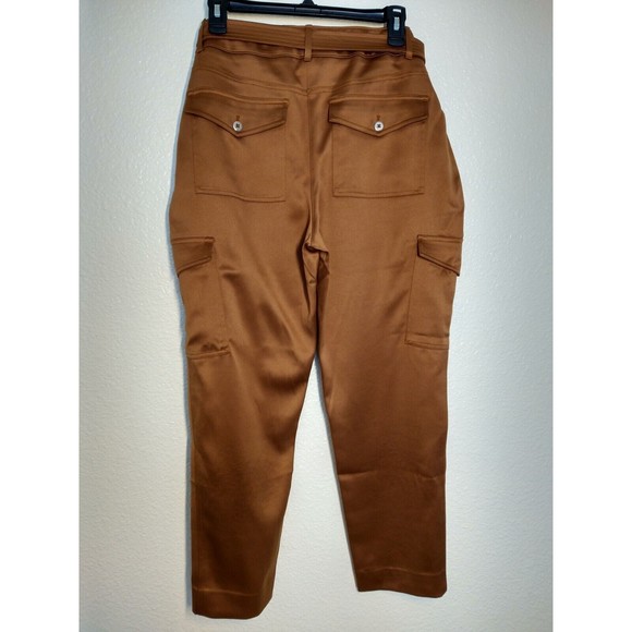 CHICO'S Slim Leg Belted Cargo Utility Ankle Pants Size US 10 - Picture 3 of 9